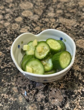 Japanese style cumber pickles